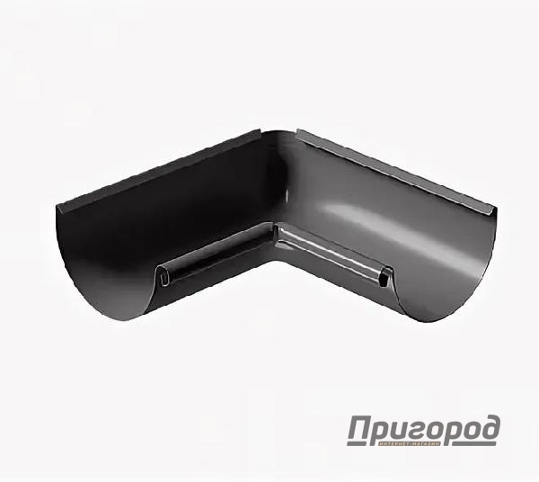 Желоб угловой ЕВРО 90* внутр. темно-серый
