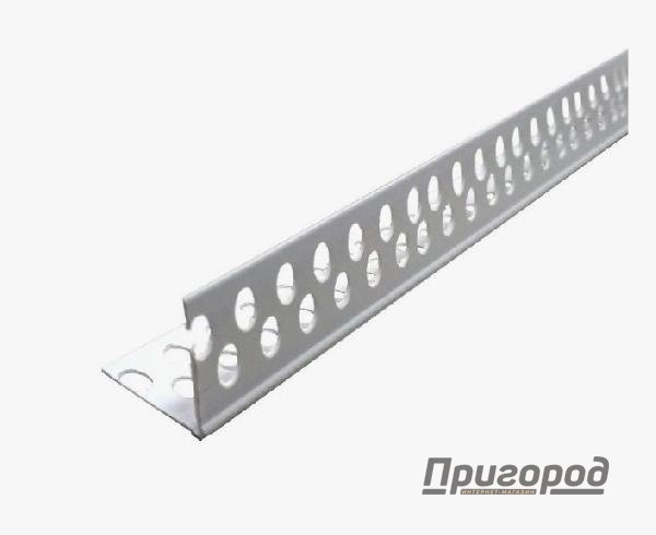 Угол перфорированный ПВХ 20х20х3м 